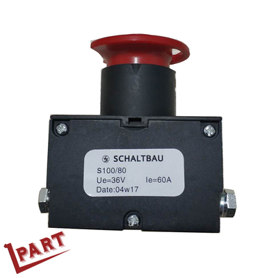 Gabelstapler-Gabelhubwagen-Pilz-Art Endnotdrucktastenschalter S100 36V 60A
